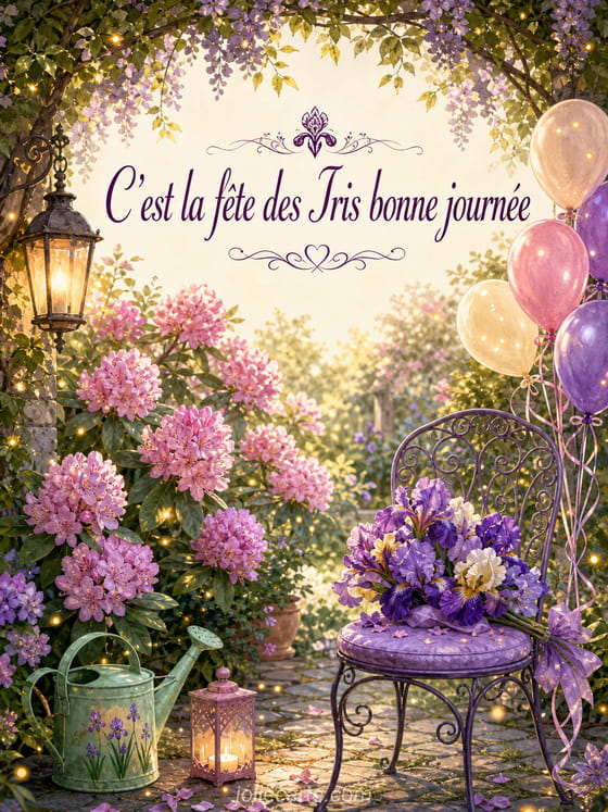 Carte bonne fĂȘte Iris