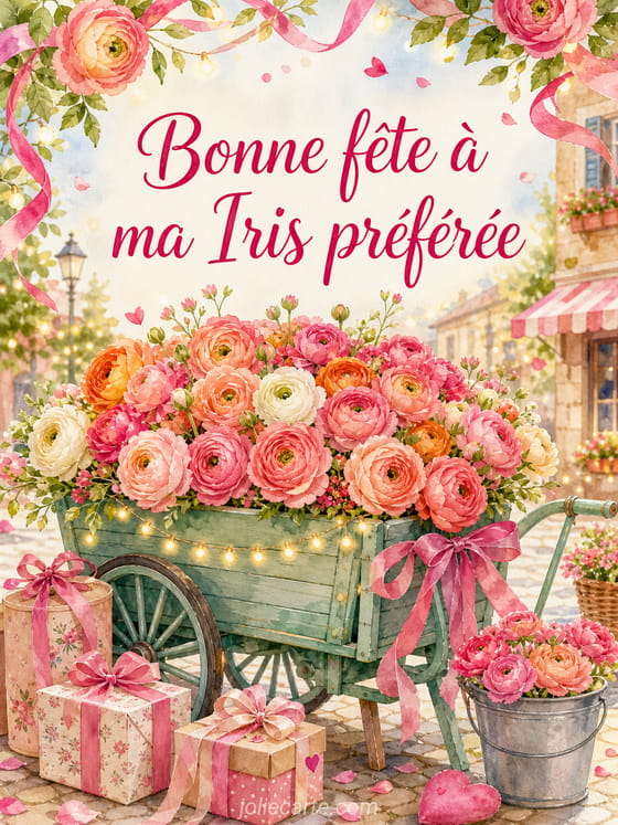 Carte bonne fĂȘte Iris