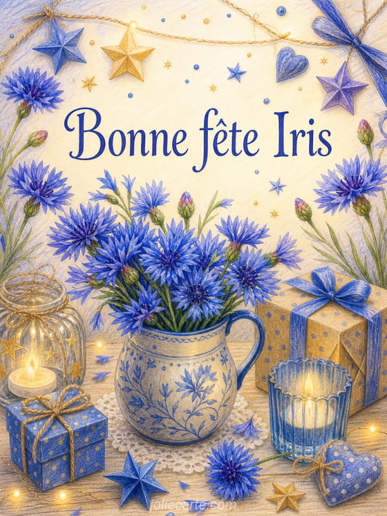 Carte bonne fĂȘte Iris