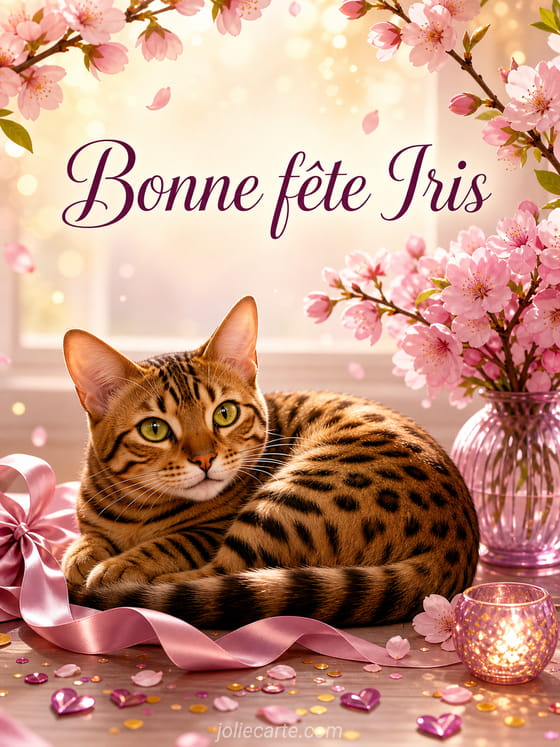 Carte bonne fĂȘte Iris