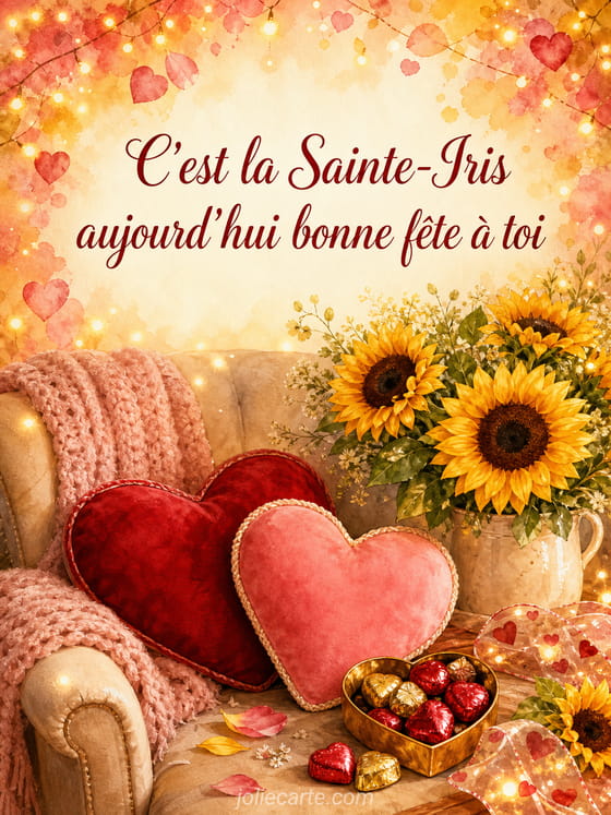 Carte bonne fĂȘte Iris
