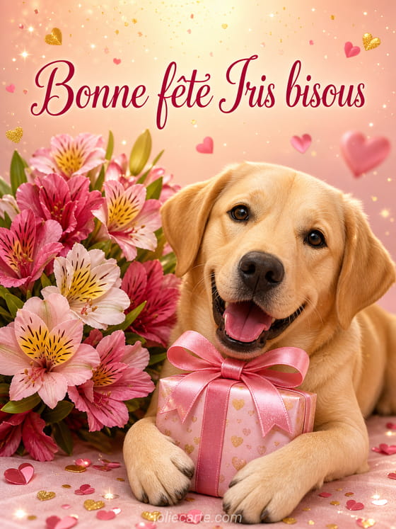 Carte bonne fĂȘte Iris