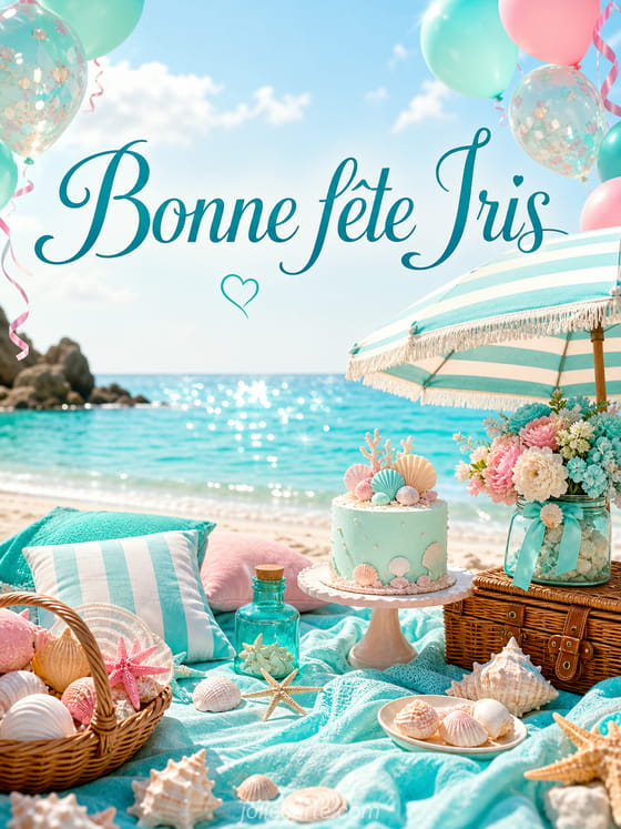 Carte bonne fĂȘte Iris