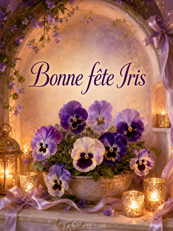 Carte bonne fĂȘte Iris