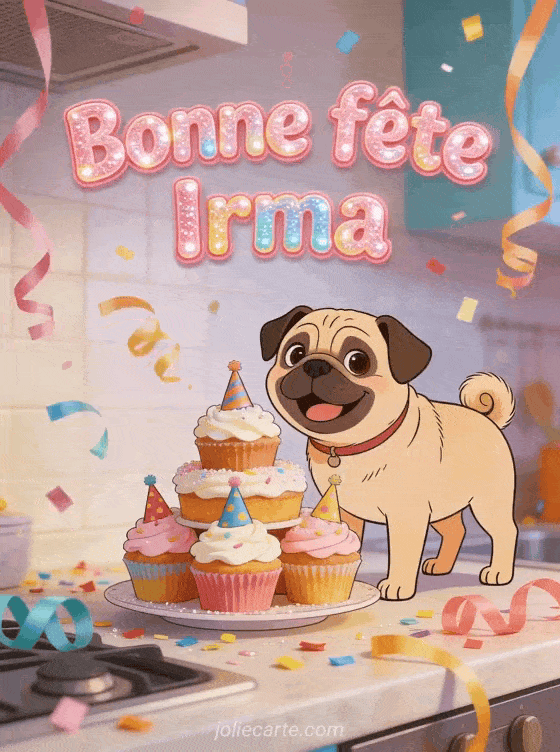 Bonne fête Irma - Bonne fete irma chien