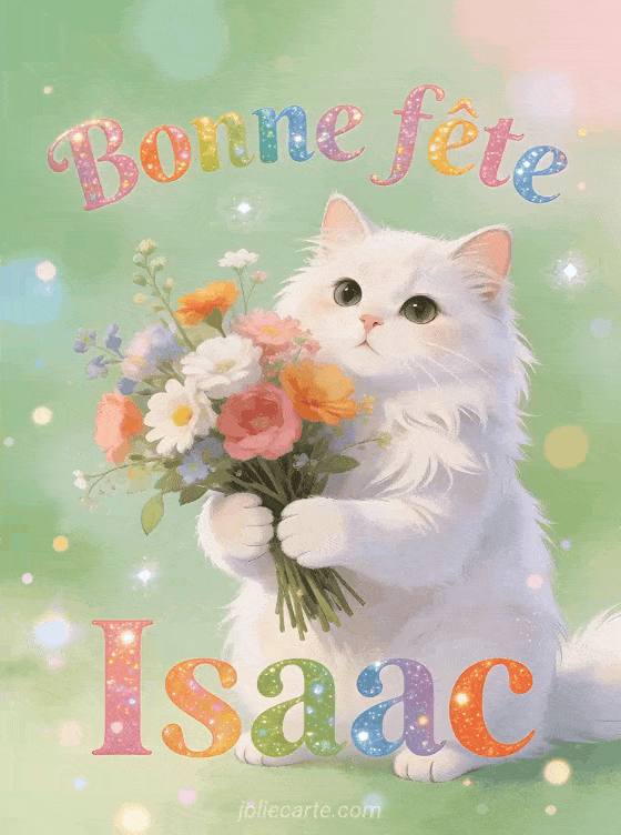 Bonne fête Isaac - Bonne fete isaac chat
