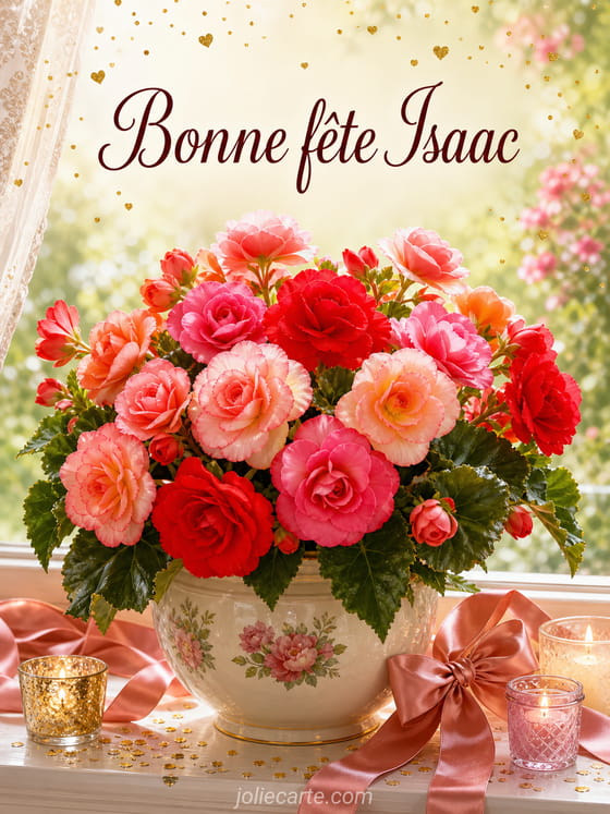 Carte bonne fête Isaac