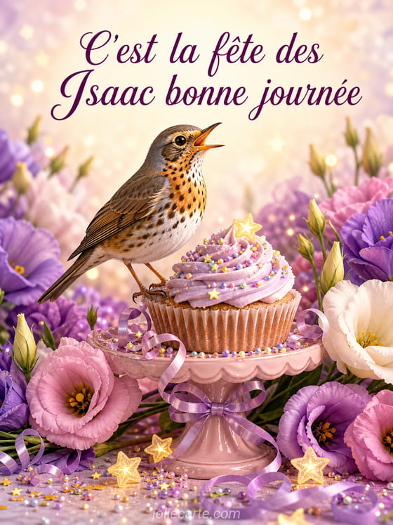 Carte bonne fête Isaac