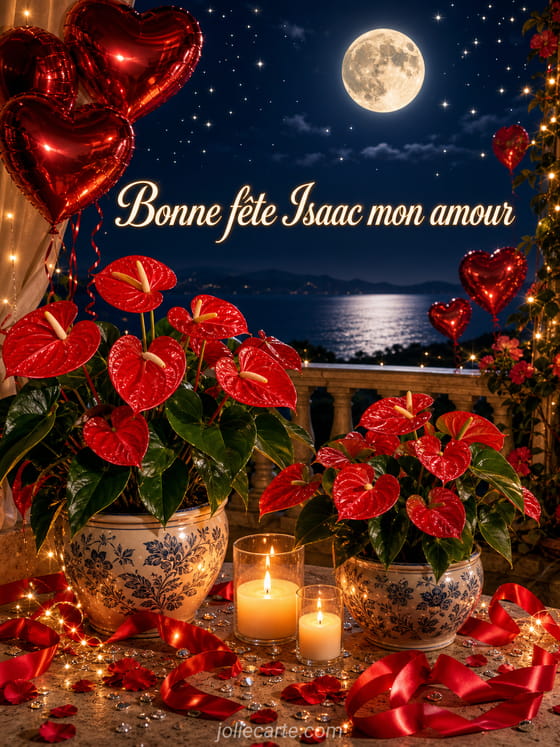 Carte bonne fête Isaac