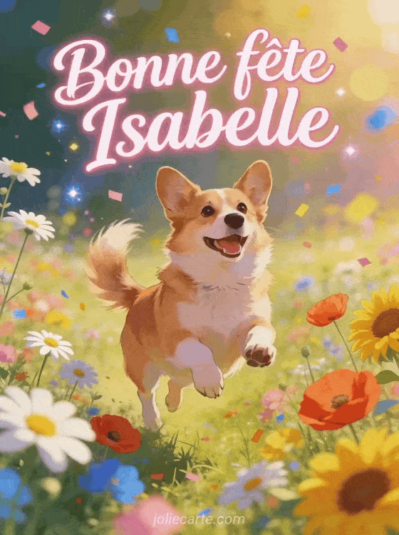 Bonne fête Isabelle - Isabelle gif bonne fete gratuit