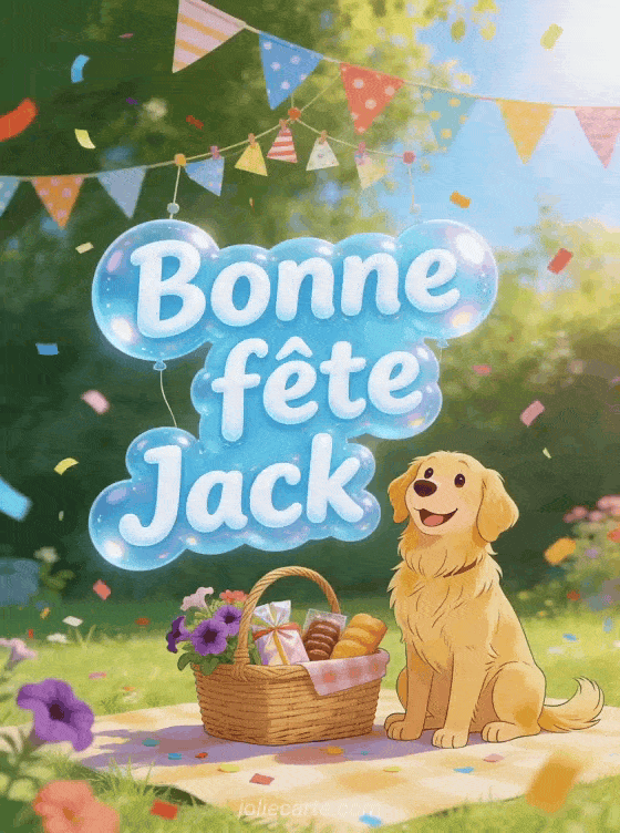 Bonne fête Jack - Bonne fete jack chien