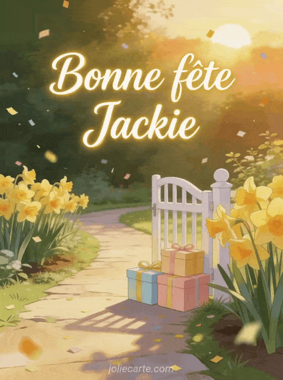 Bonne fête Jackie - Fetes jackie