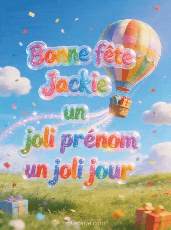 Bonne fête Jackie - Bonne fete jackie gif