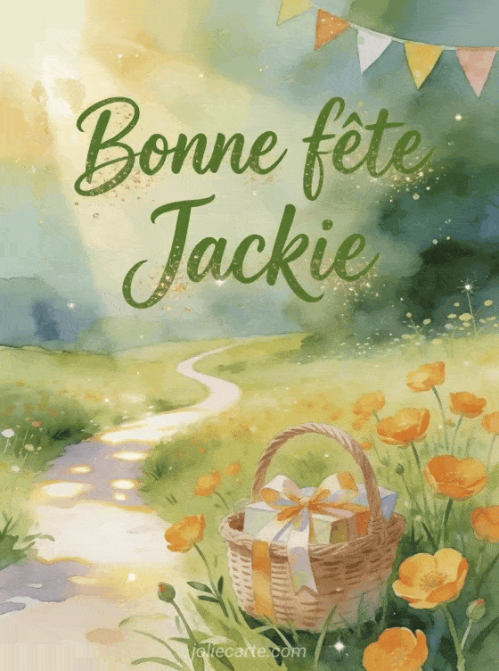 Bonne fête Jackie - Bonne fete jackie fleurs