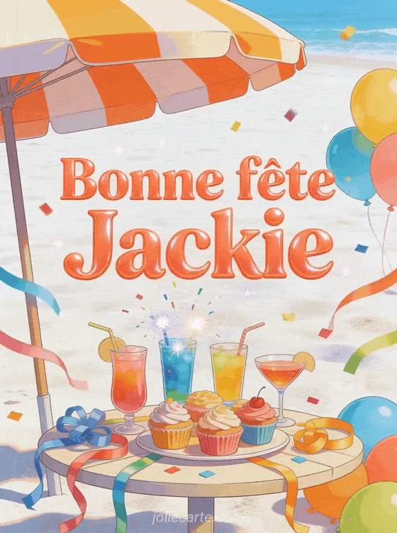 Bonne fête Jackie - Carte bonne fete jackie