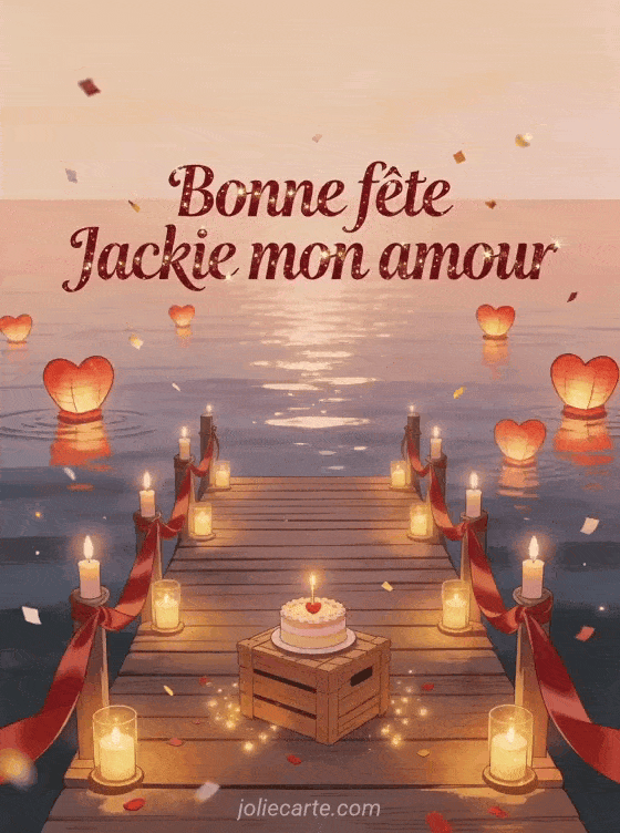 Bonne fête Jackie - Bonne fete jackie mon amour