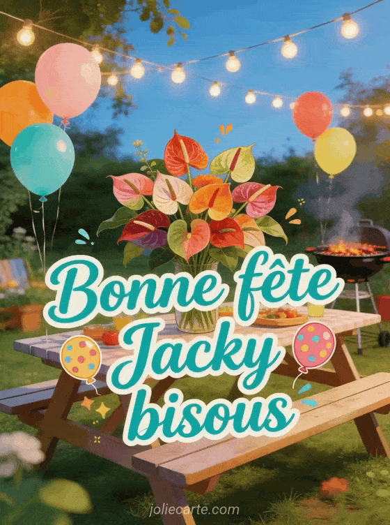 Bonne fête Jacky - Bonne fete jacky bisous