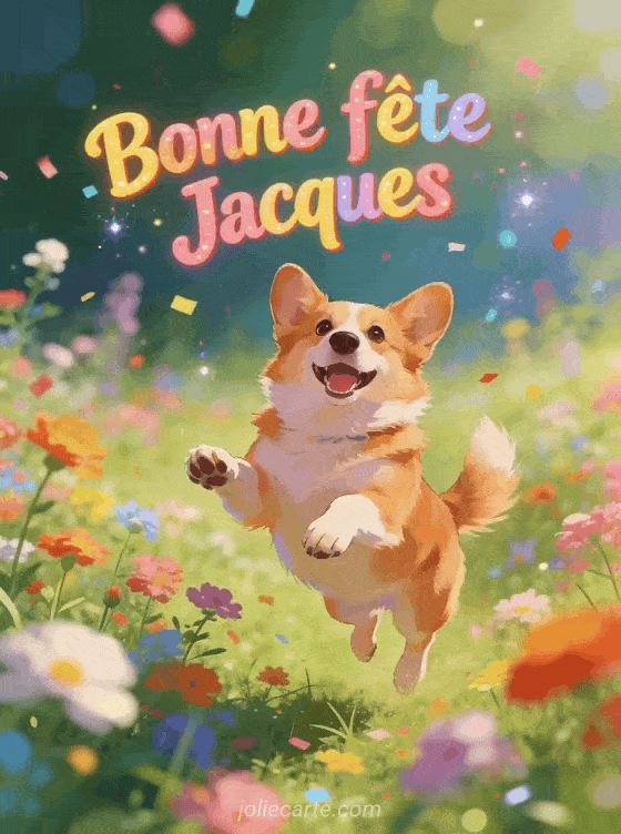 Bonne fête Jacques - Jacques gif bonne fete gratuit