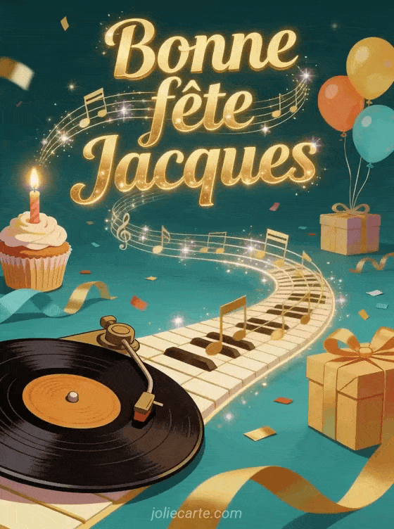 Bonne fête Jacques - Bonne fete jacques gif anime