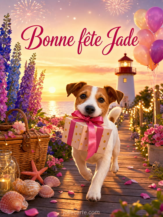 Carte bonne fĂȘte Jade