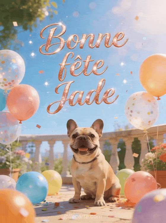 Bonne fête Jade - Bonne fete jade chien