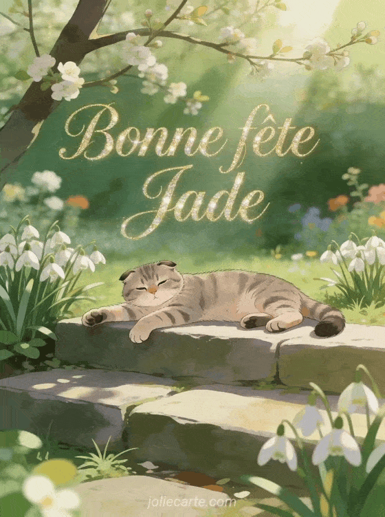Bonne fête Jade - Bonne fete jade fleurs