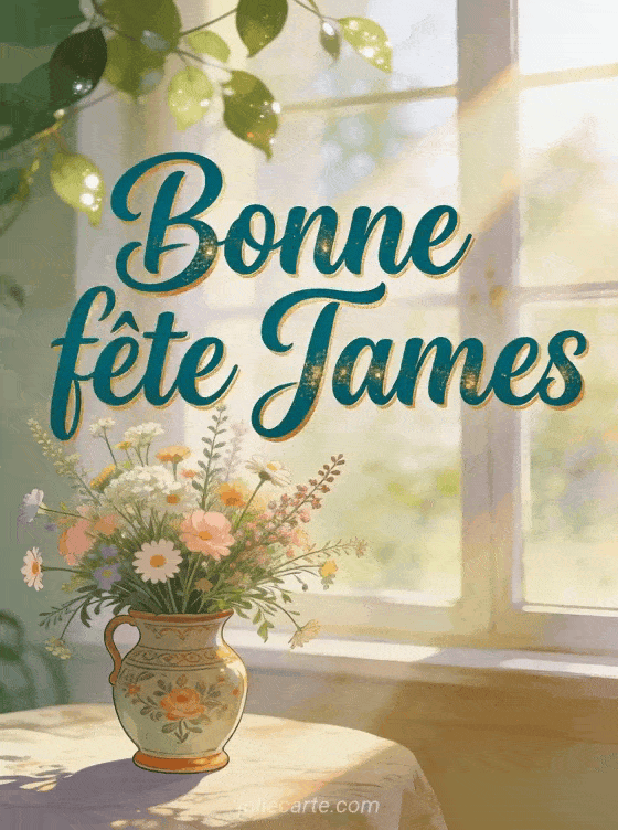 Bonne fête James - Bonne fete james fleurs