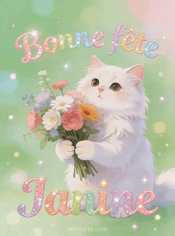 Bonne fête Janine - Janine gif bonne fete