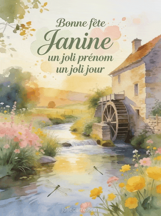Bonne fête Janine - Fete janine a souhaiter
