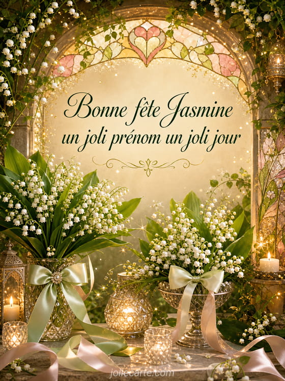 Carte bonne fĂȘte Jasmine