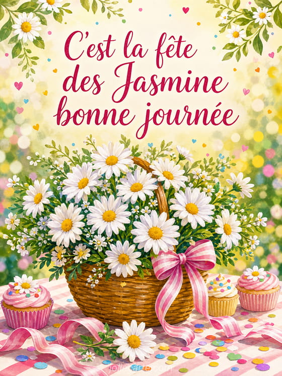 Carte bonne fĂȘte Jasmine