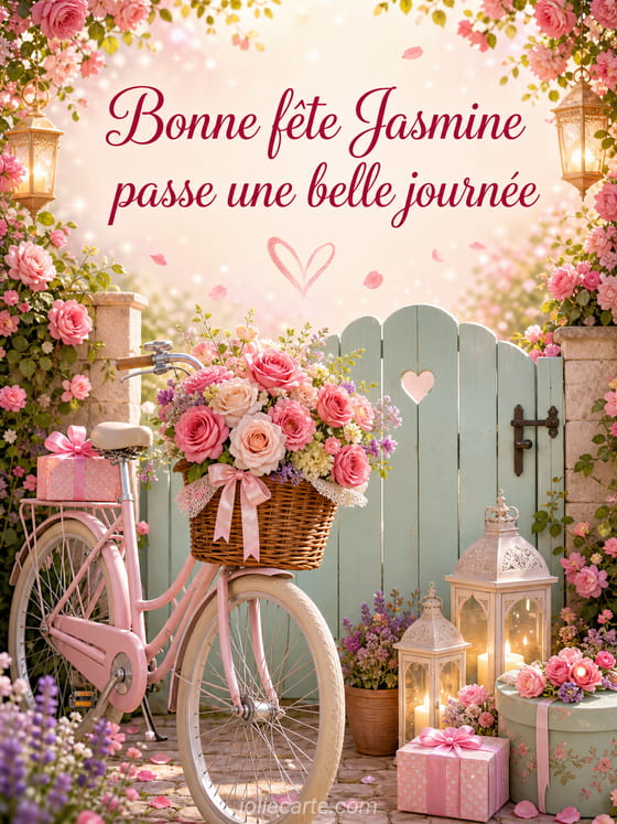 Carte bonne fĂȘte Jasmine