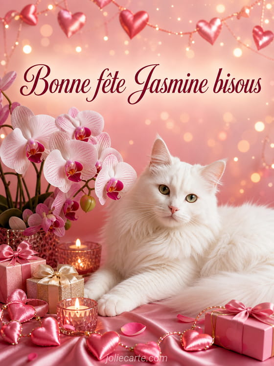 Carte bonne fĂȘte Jasmine