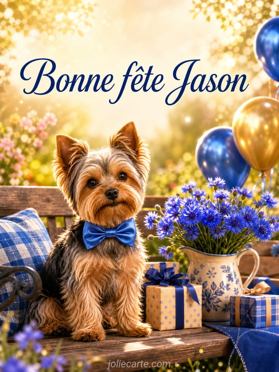 Carte bonne fête Jason