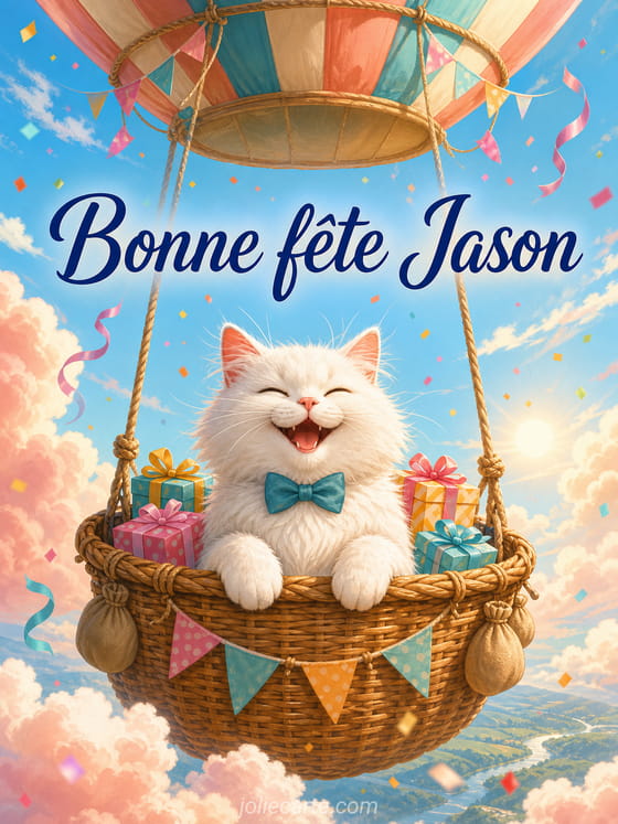 Carte bonne fête Jason