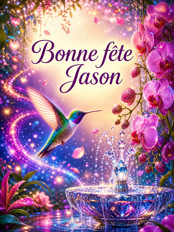 Carte bonne fête Jason