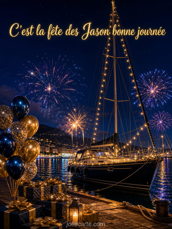 Carte bonne fête Jason