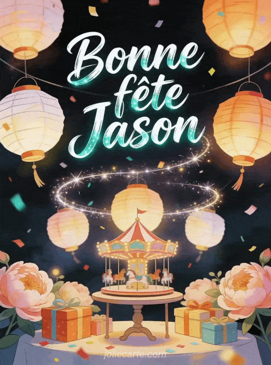 Bonne fête Jason - Bonne fete jason gif