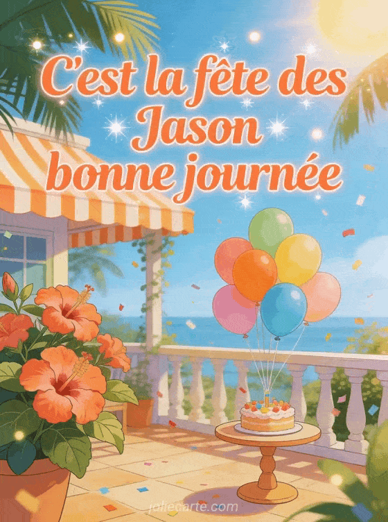 Bonne fête Jason - Fete jason a souhaiter