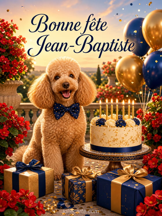 Carte bonne fête Jean-Baptiste