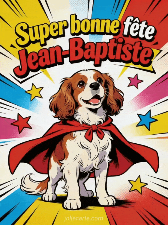 Bonne fête Jean-baptiste - Jean baptiste gif bonne fete gratuit