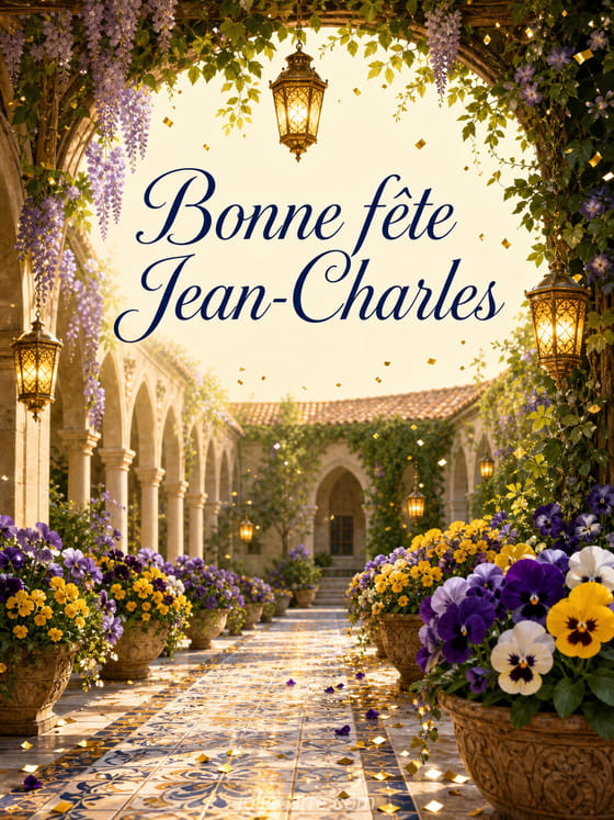 Carte bonne fête Jean-Charles