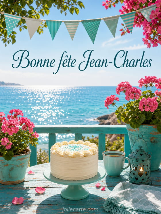 Carte bonne fête Jean-Charles