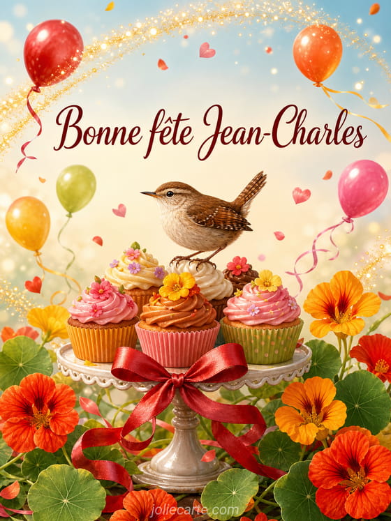 Carte bonne fête Jean-Charles