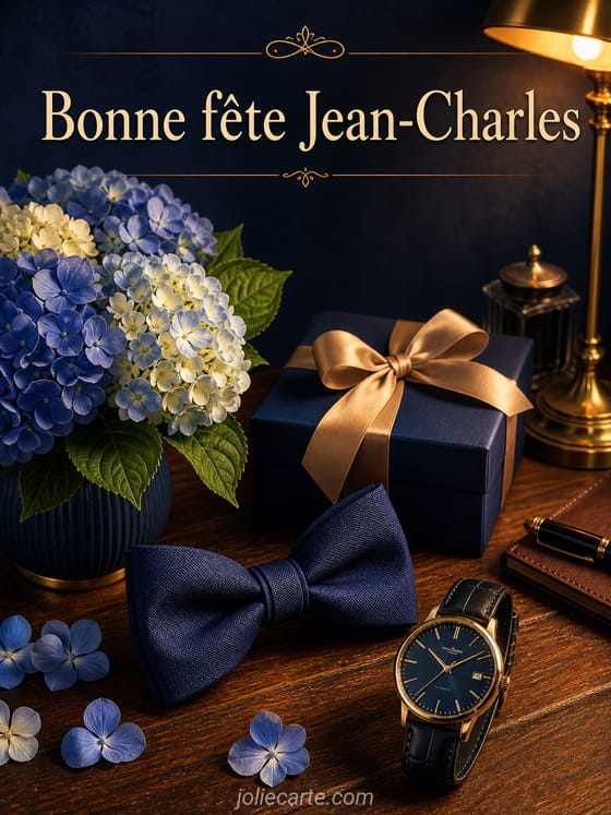 Carte bonne fête Jean-Charles