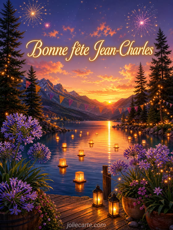 Carte bonne fête Jean-Charles
