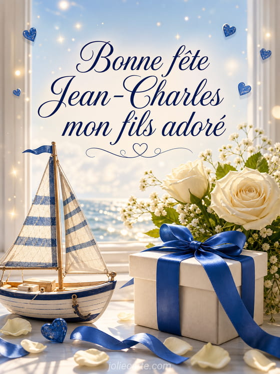 Carte bonne fête Jean-Charles