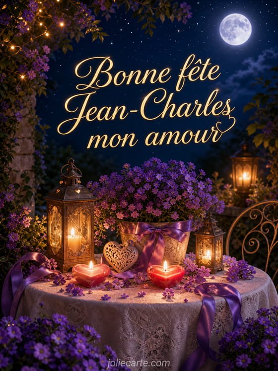 Carte bonne fête Jean-Charles