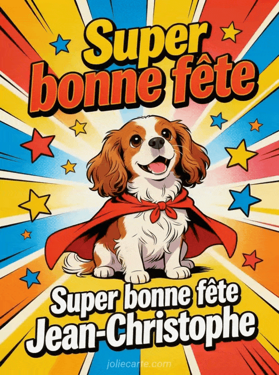 Bonne fête Jean-Christophe - Jean christophe gif bonne fete gratuit