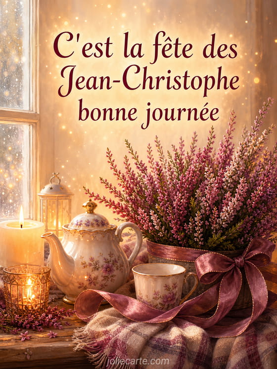 Carte bonne fête Jean-Christophe